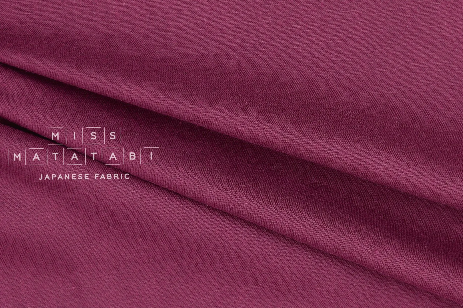 100% brushed linen - berry