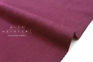 100% brushed linen - berry