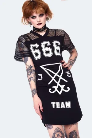 666 Team Support Jersey Dress