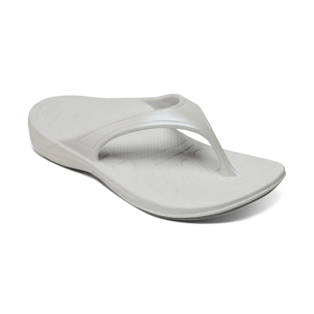 Aetrex Women's Fiji Orthotic Flips White