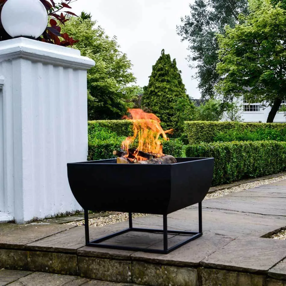 Alexandria Large Fire Pit - Black Iron