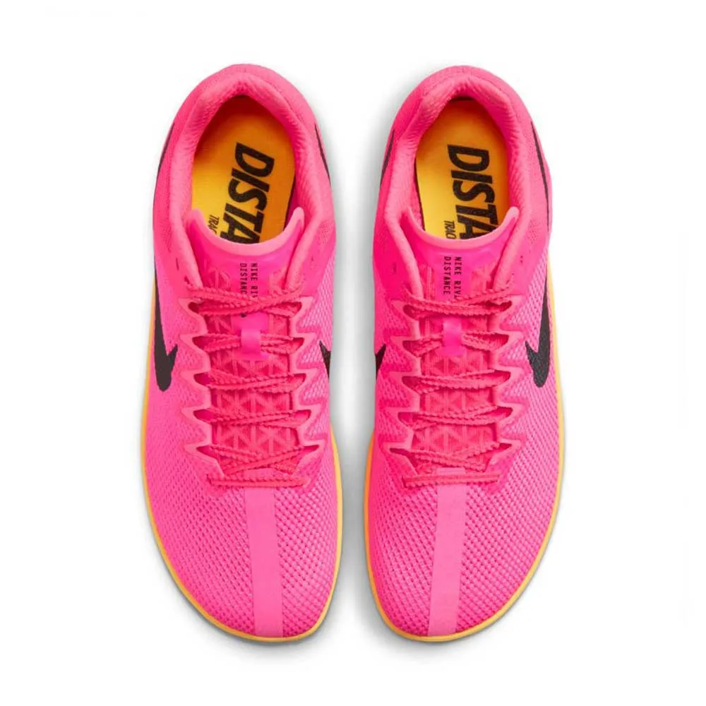 All Gender Nike Zoom Rival Distance Spikes - Hyper Pink/Black/Laser Orange - Regular (D)