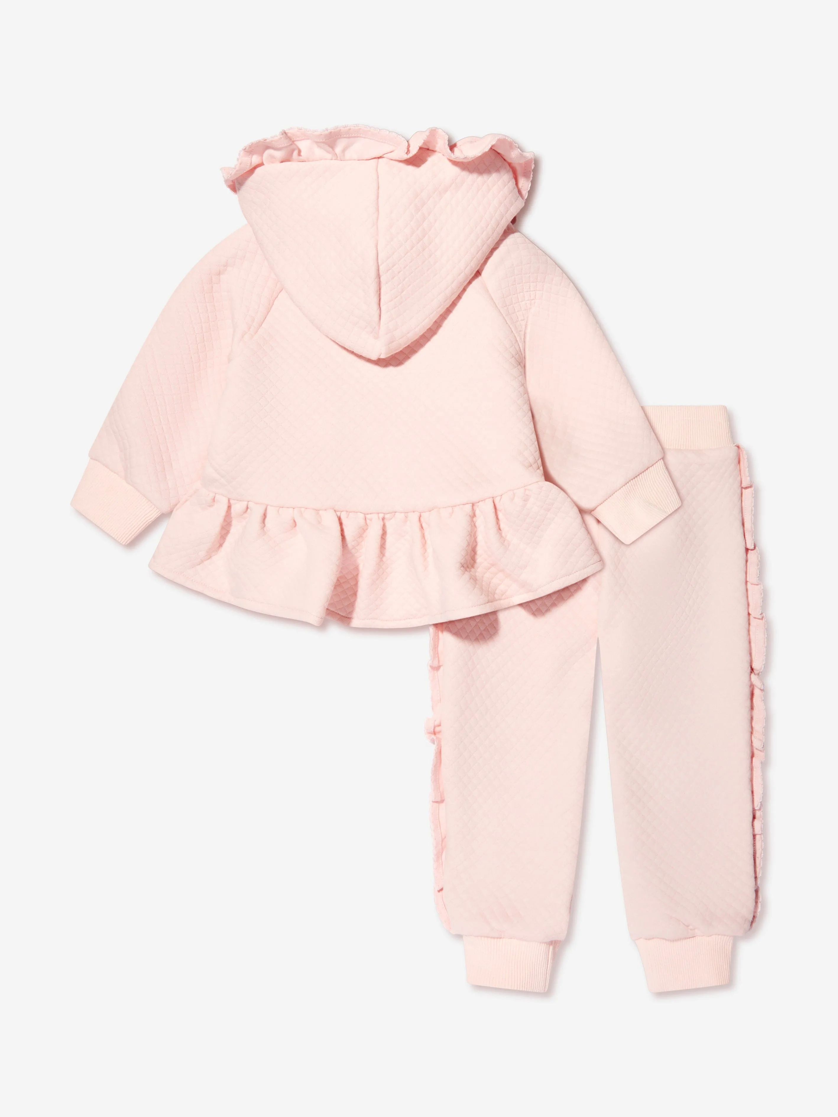 Angels Face Baby Girls Diamond Tracksuit in Pink