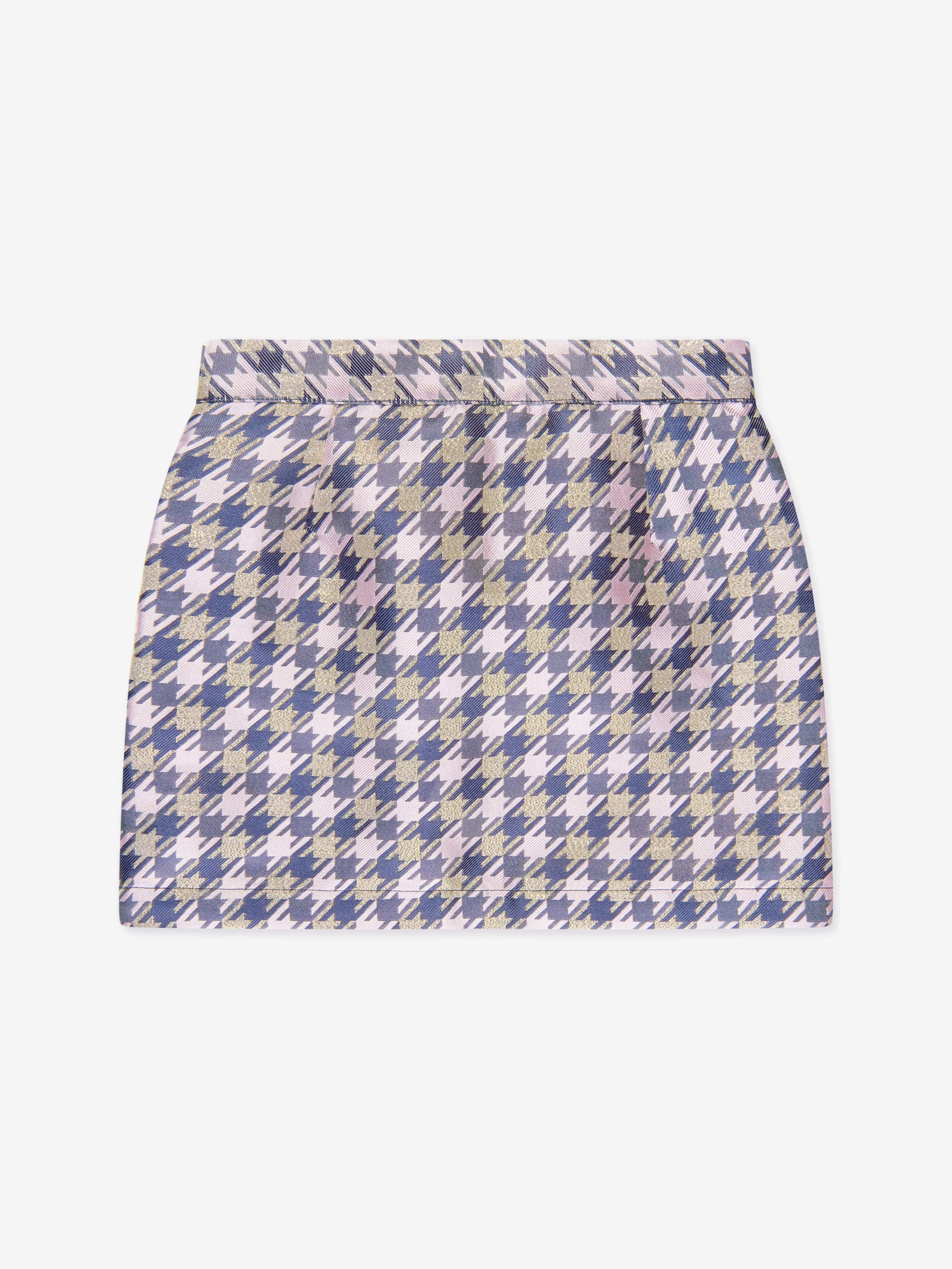 Angels Face Girls Aleta Houndstooth Skirt in Purple