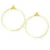 Beading hoop finding metal gold finish 30mm (2)