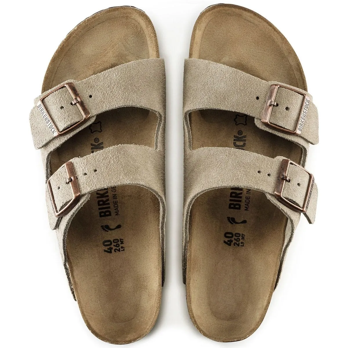 Birkenstock Men's Arizona Taupe Suede