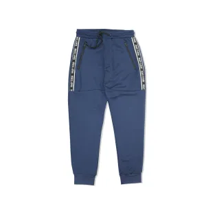 BR - Men 'Navy' With Side Stripe Polyester Jogging Trouser BR164