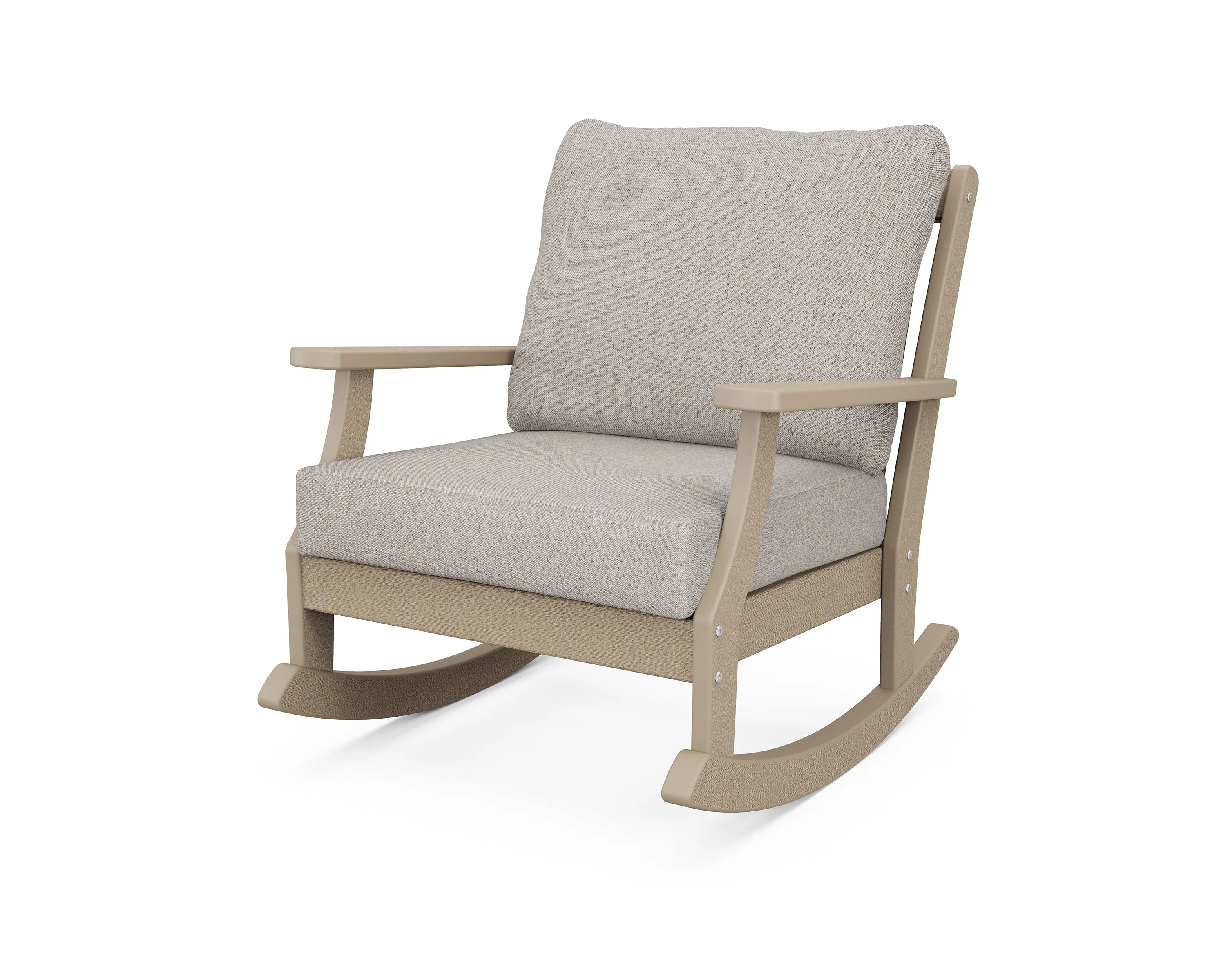 Braxton Deep Seating Rocking Chair Vintage Finish