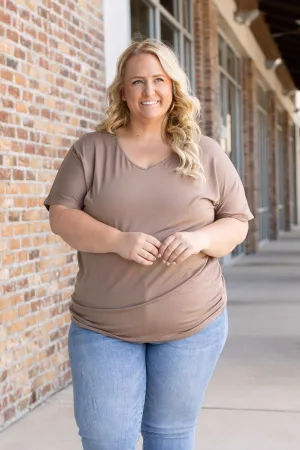 Chloe Cozy Tee - Mocha by Michelle Mae