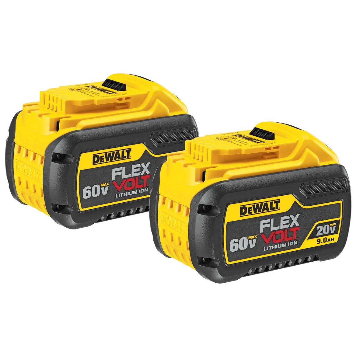 DeWALT DCB609-2 20/60V 9.0Ah MAX FLEXVOLT Lithium-Ion Battery, 2 Pk