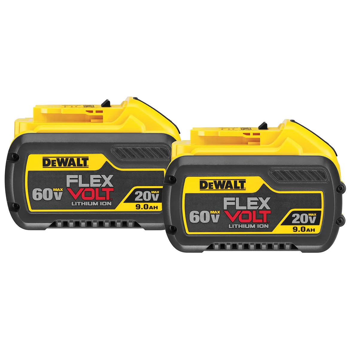 DeWALT DCB609-2 20/60V 9.0Ah MAX FLEXVOLT Lithium-Ion Battery, 2 Pk