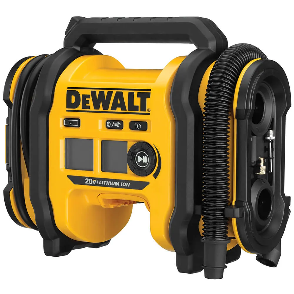 DeWALT DCC020IB 20V High-Pressure Corded/Cordless Air Inflator - Bare Tool