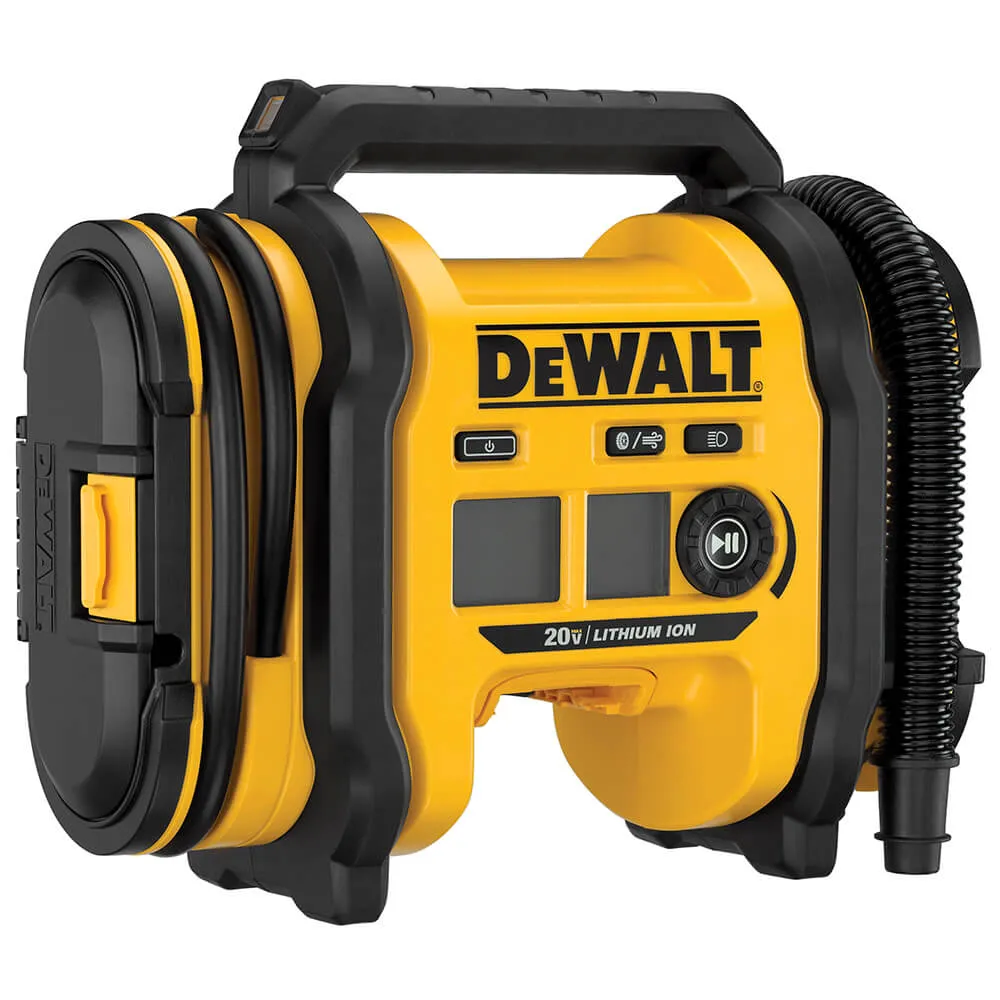 DeWALT DCC020IB 20V High-Pressure Corded/Cordless Air Inflator - Bare Tool