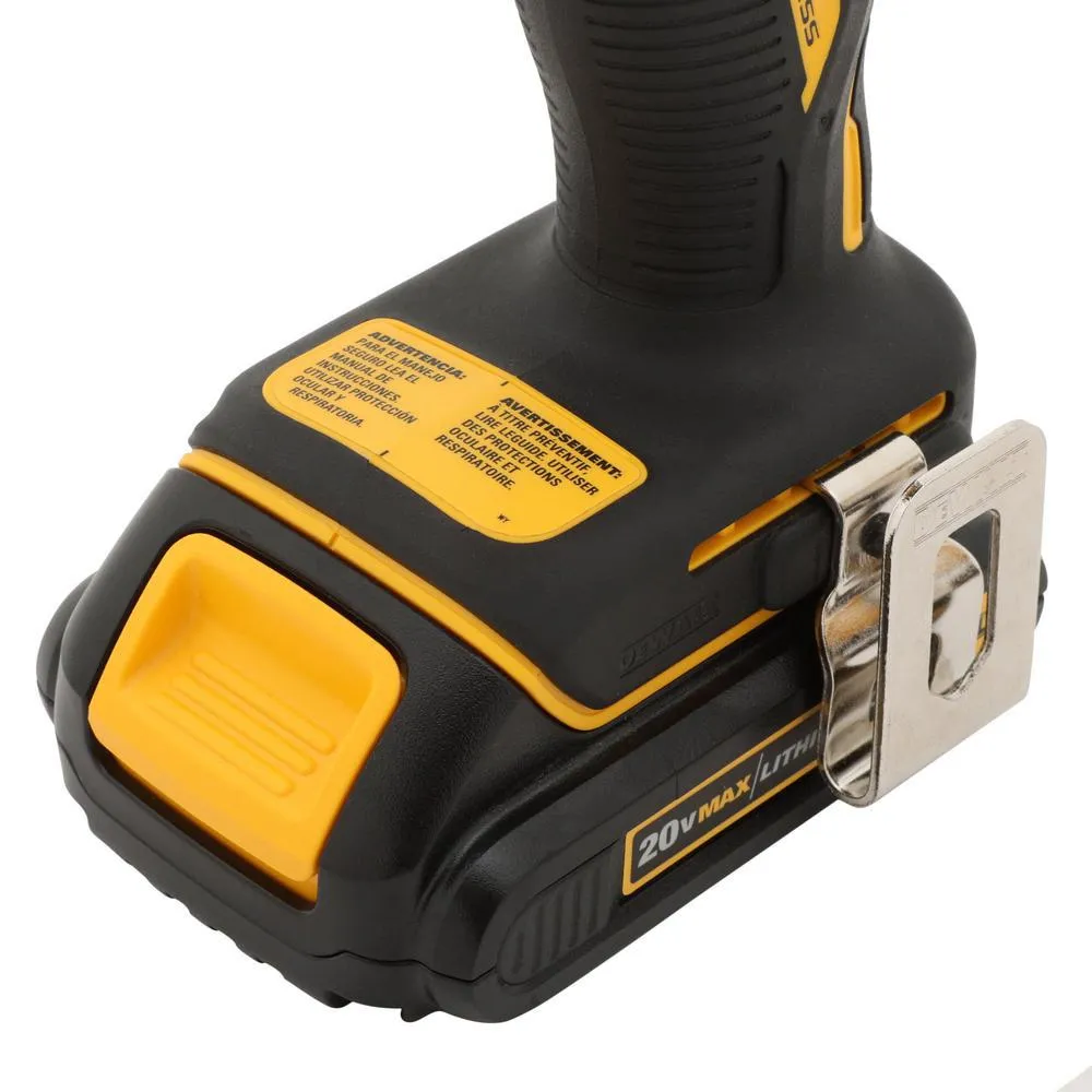 DeWALT DCF809C2 20V 1/4 Inch Brushless Compact Atomic Impact Driver Kit