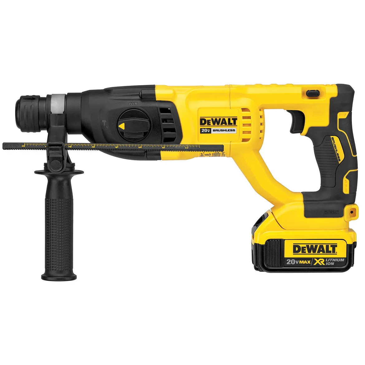 DeWALT DCH133M2 20V 1-Inch D-Handle XR Brushless Cordless Rotary Hammer Kit