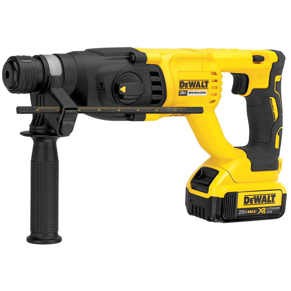 DeWALT DCH133M2 20V 1-Inch D-Handle XR Brushless Cordless Rotary Hammer Kit