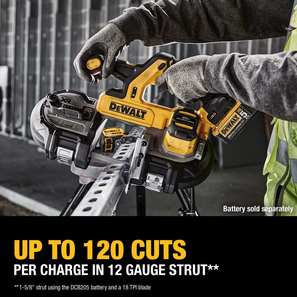 DeWALT DCS379B 20V MAX XR Brushless Mid-sized Bandsaw Double Trigger - Bare Tool