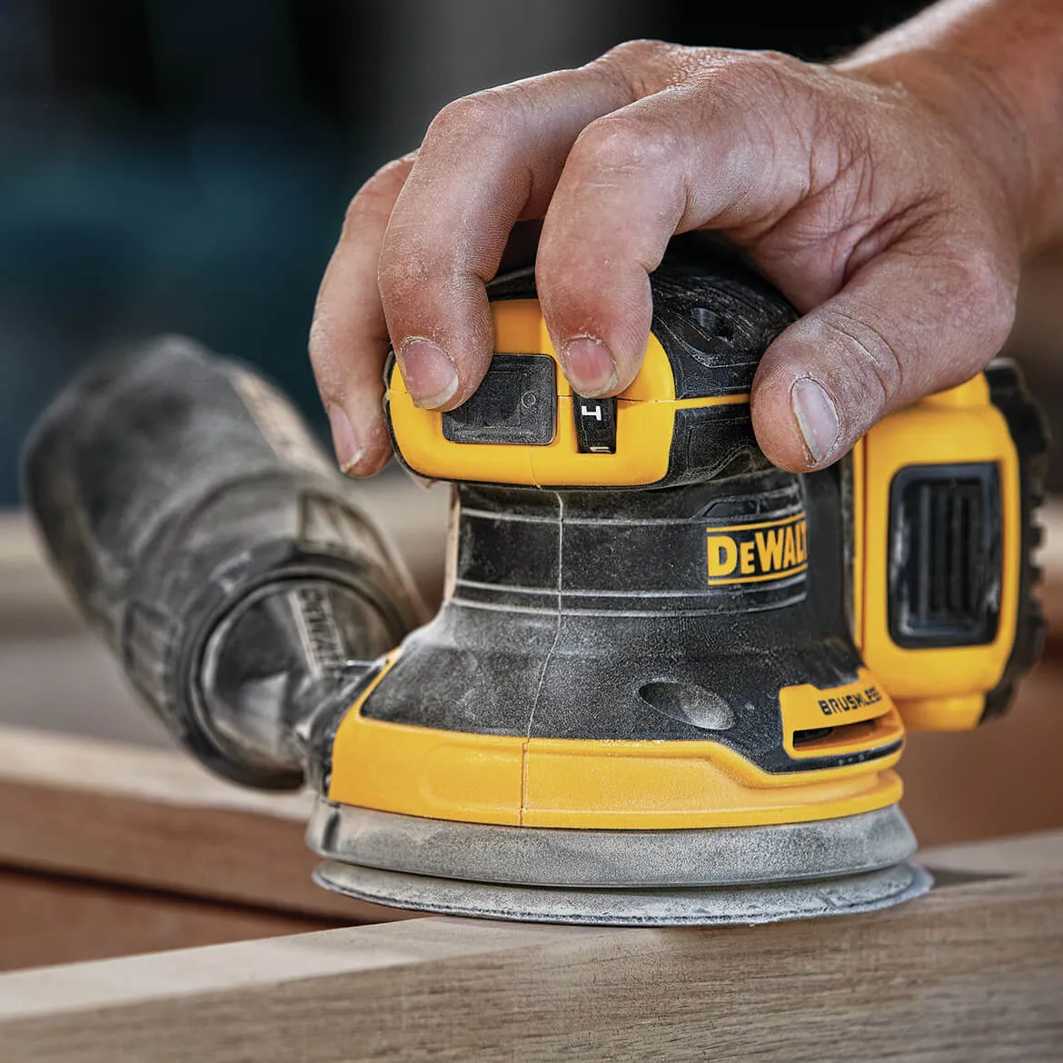 DeWALT DCW210P1 20V 5-Inch 5.0Ah Brushless Random Orbital Sander Kit