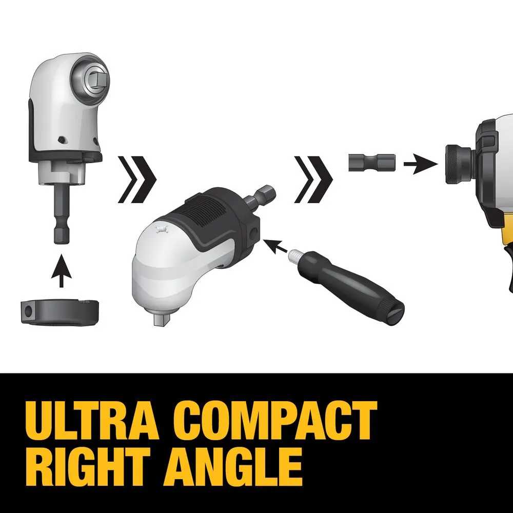 DeWALT DWAMRA38FT FLEXTORQ 3/8" Square Drive Modular Right Angle Attachment