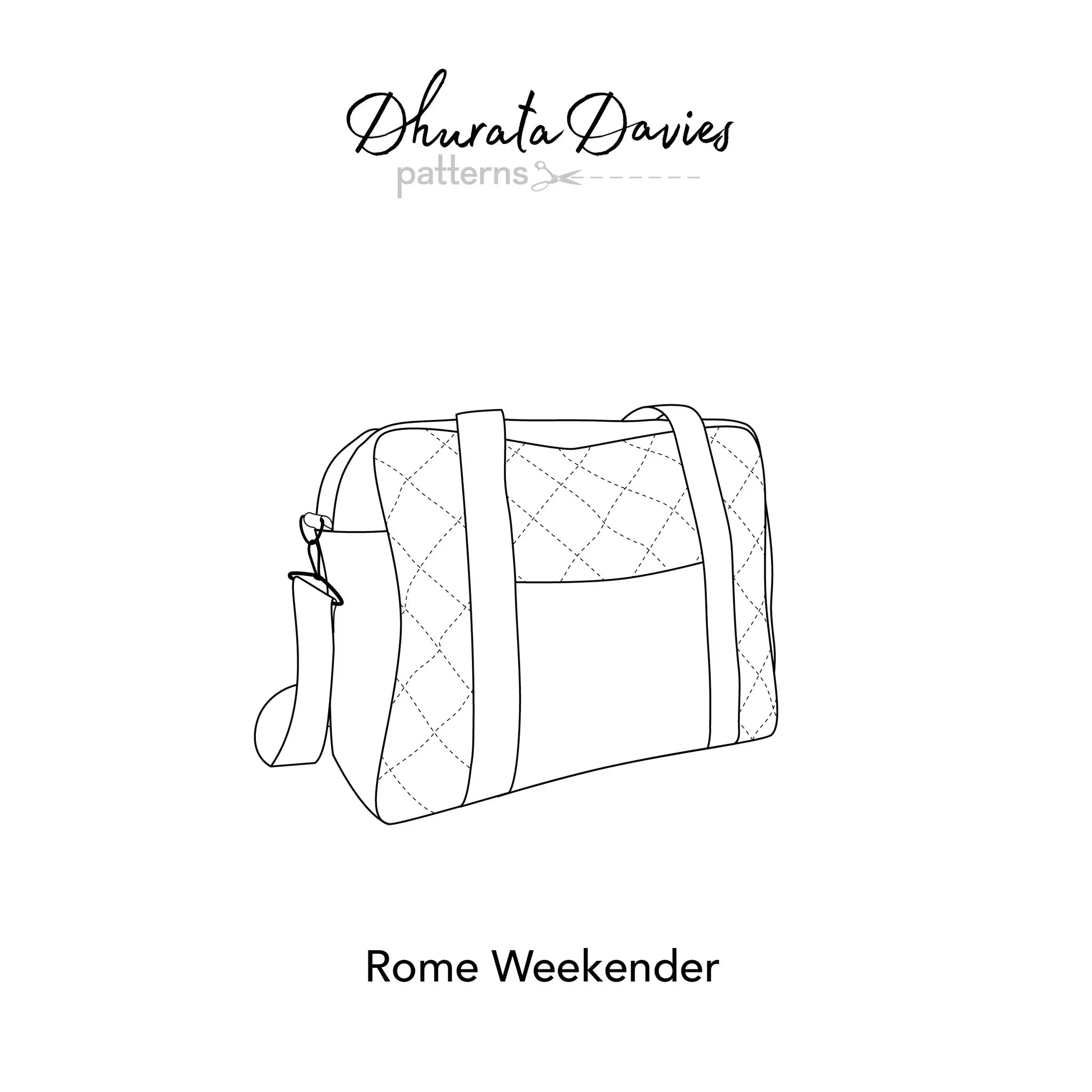 Dhurata Davies - Rome Weekender Bag - Paper Sewing Pattern