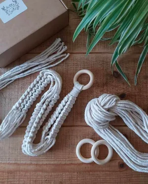 DIY Square Knot Macrame Plant Hanger Kit