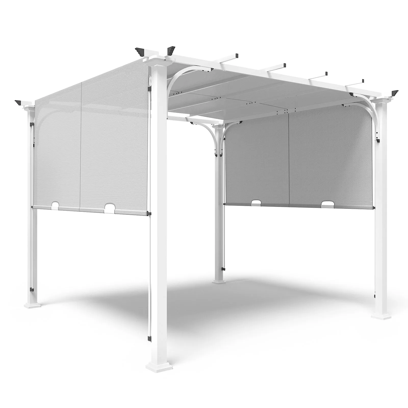 EAGLE PEAK 10x10 Metal Pergola with Textilene Top