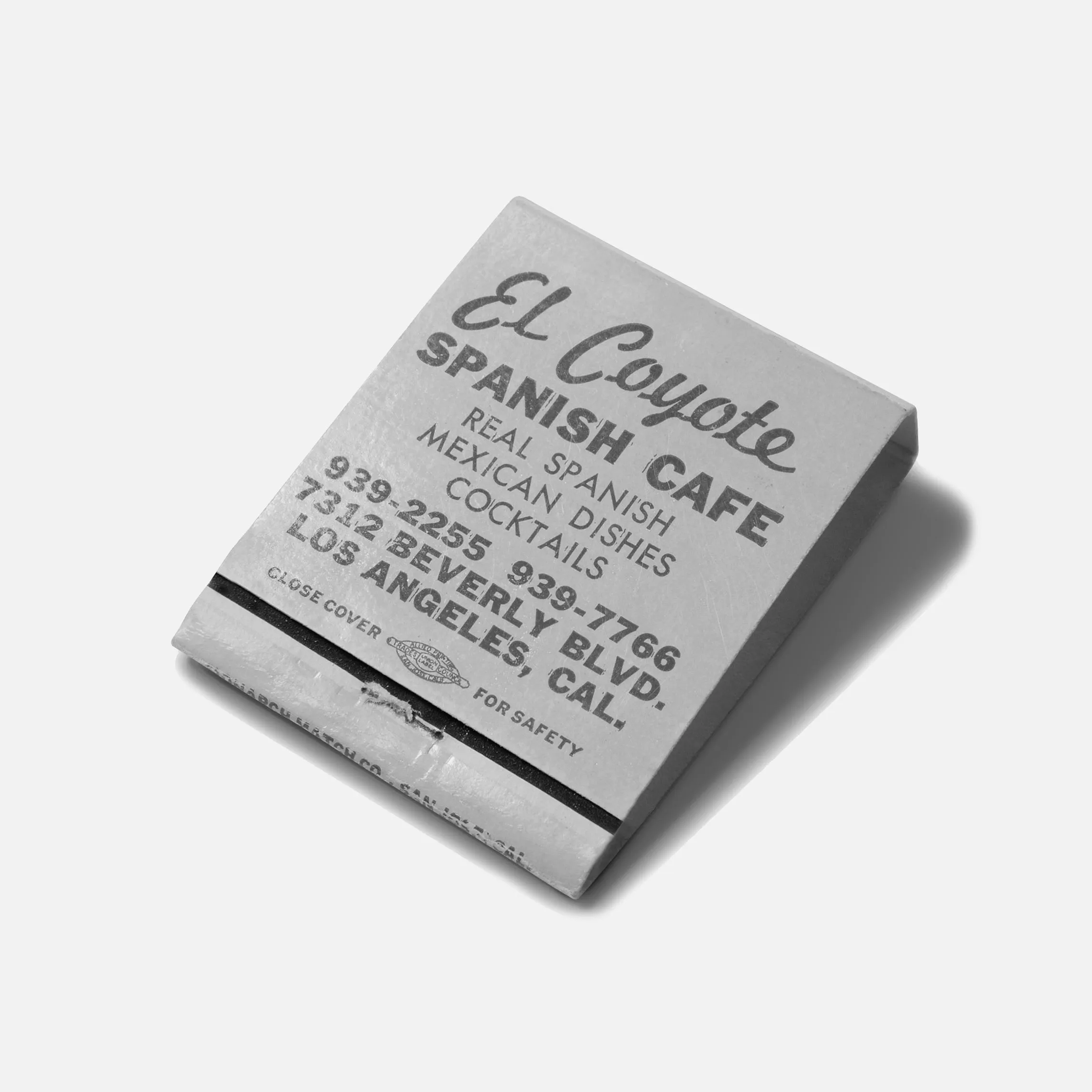 El Coyote Matchbook