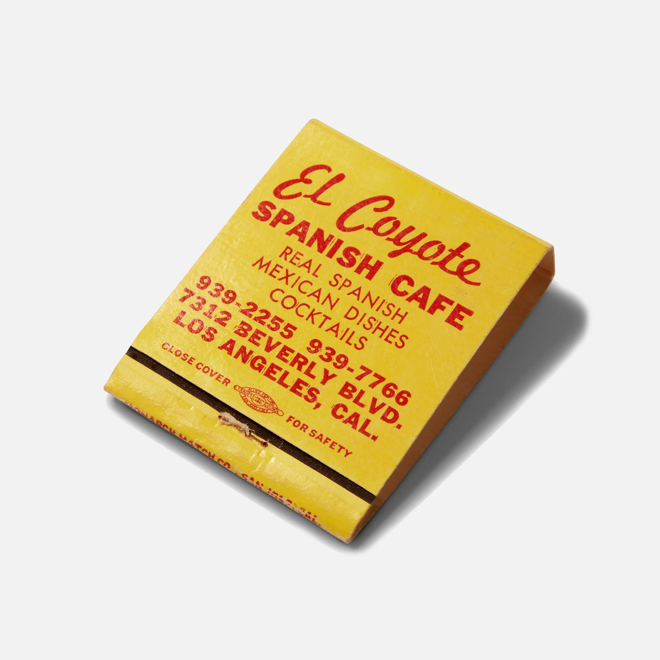 El Coyote Matchbook