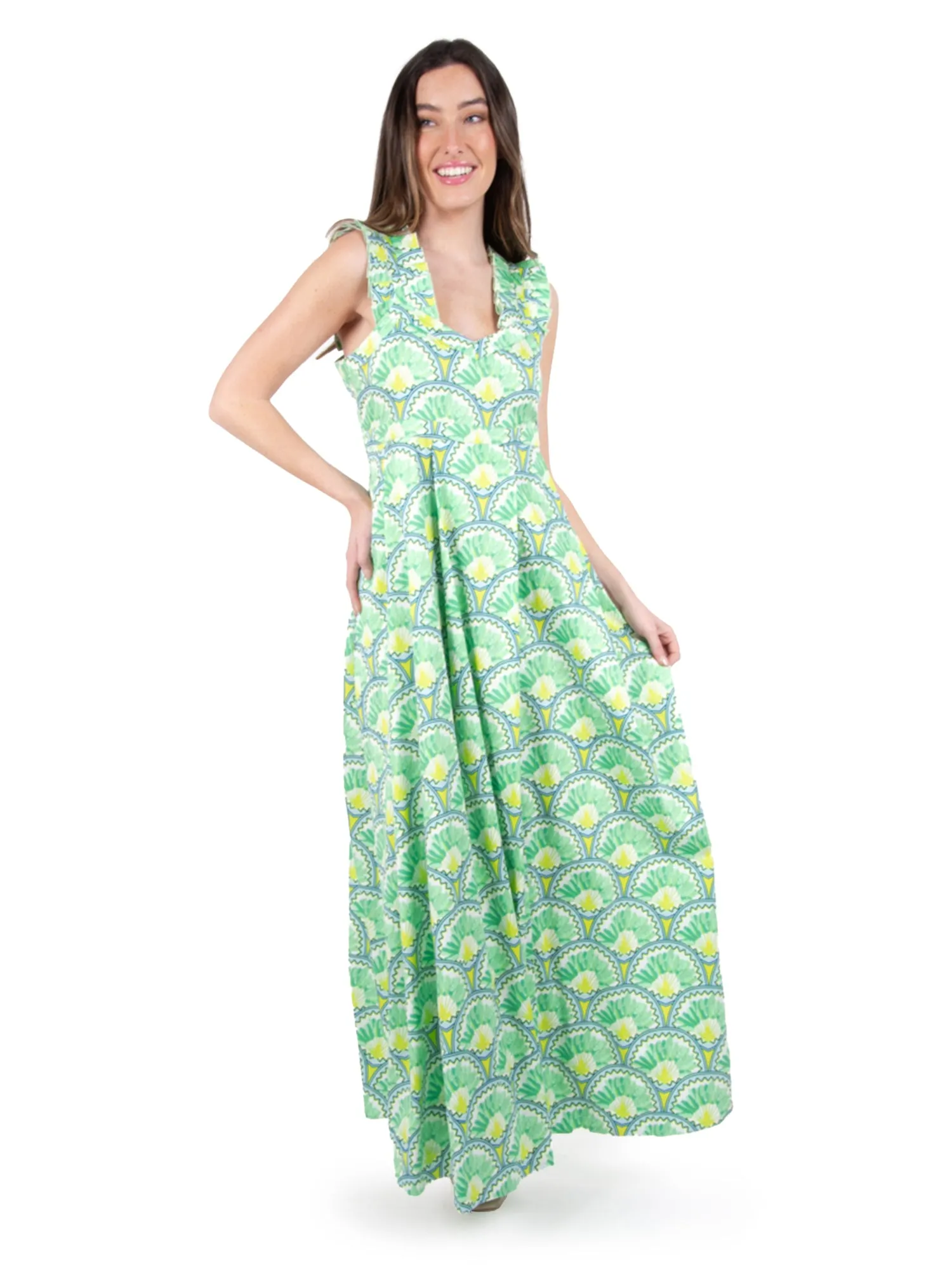 Empire Maxi Dress - Deco Palm