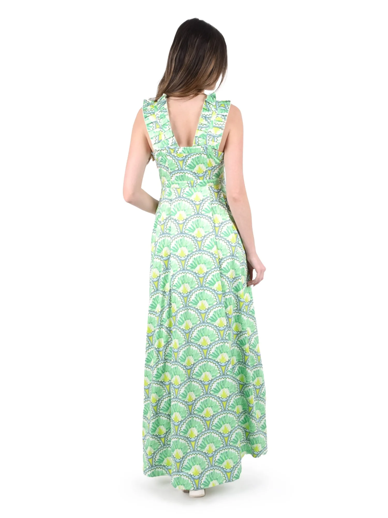 Empire Maxi Dress - Deco Palm