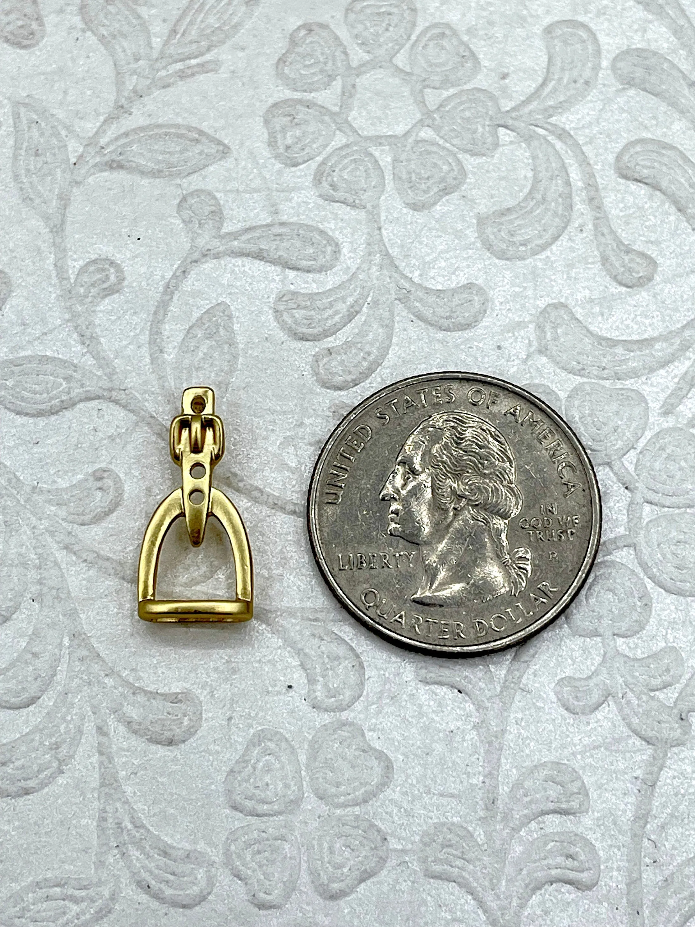 Equestrian Stirrup Pendant High Quality Equestrian Pendant, Zinc Alloy Stirrup Charm, Equestrian Charm Horse Jewelry, 7 Finishes, Fast Ship.