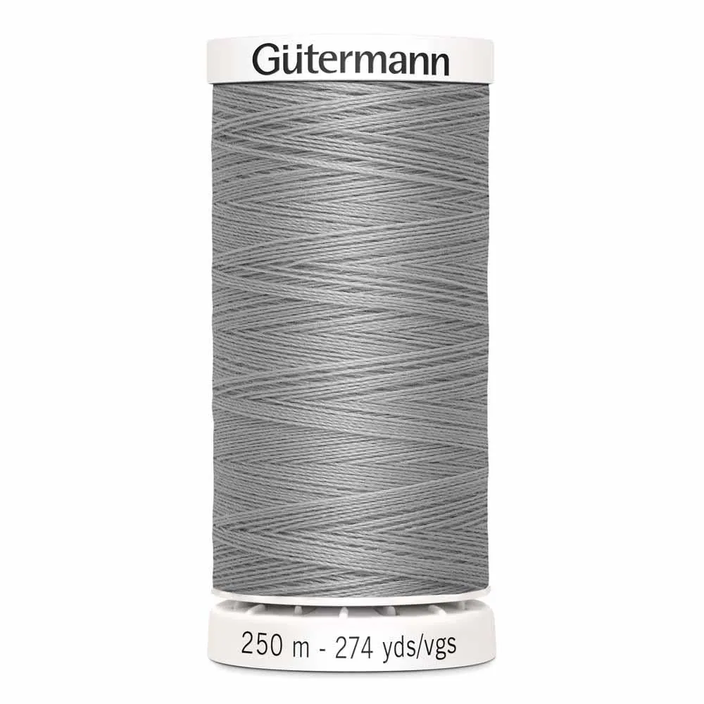 Gutermann Polyester Thread 250m #102 Light Grey