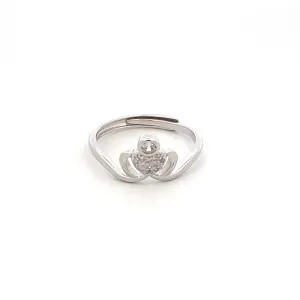 Hailee Heart 925 Sterling Silver Adjustable Ring