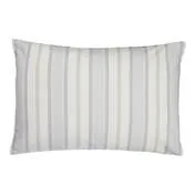 Heacham Stripe Woven Silver Cushion