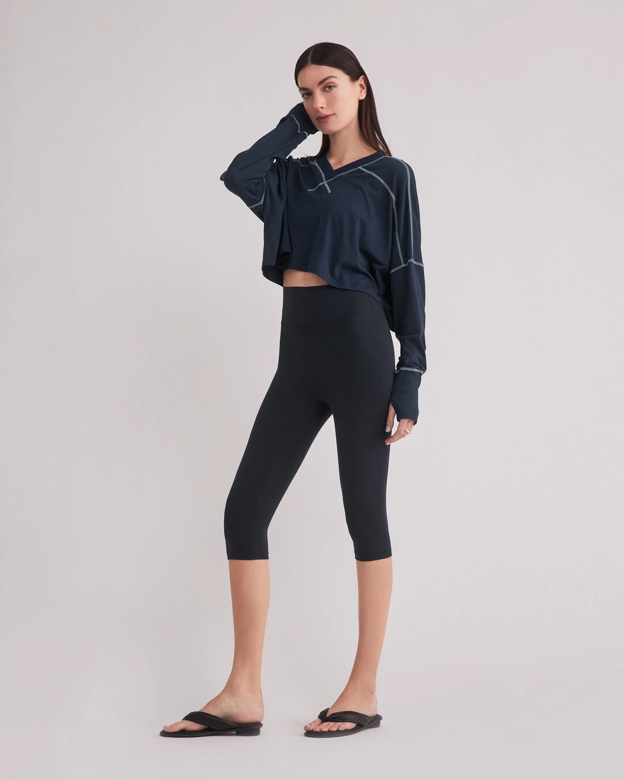 LEA HIGH COMFORT LEGGINGS NAVY