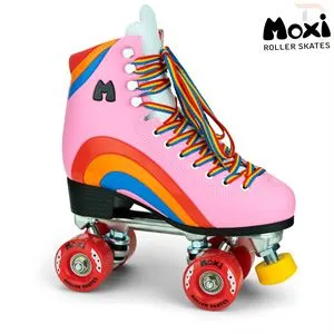 Moxi Rainbow Roller Skates - Bubblegum Pink