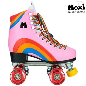 Moxi Rainbow Roller Skates - Bubblegum Pink