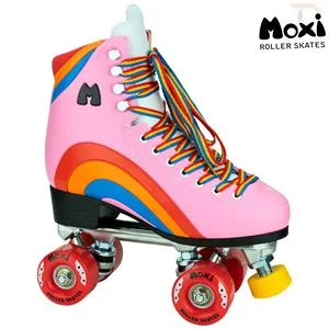 Moxi Rainbow Roller Skates - Bubblegum Pink