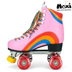 Moxi Rainbow Roller Skates - Bubblegum Pink