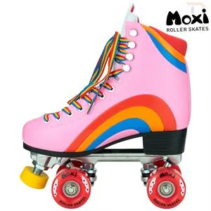 Moxi Rainbow Roller Skates - Bubblegum Pink