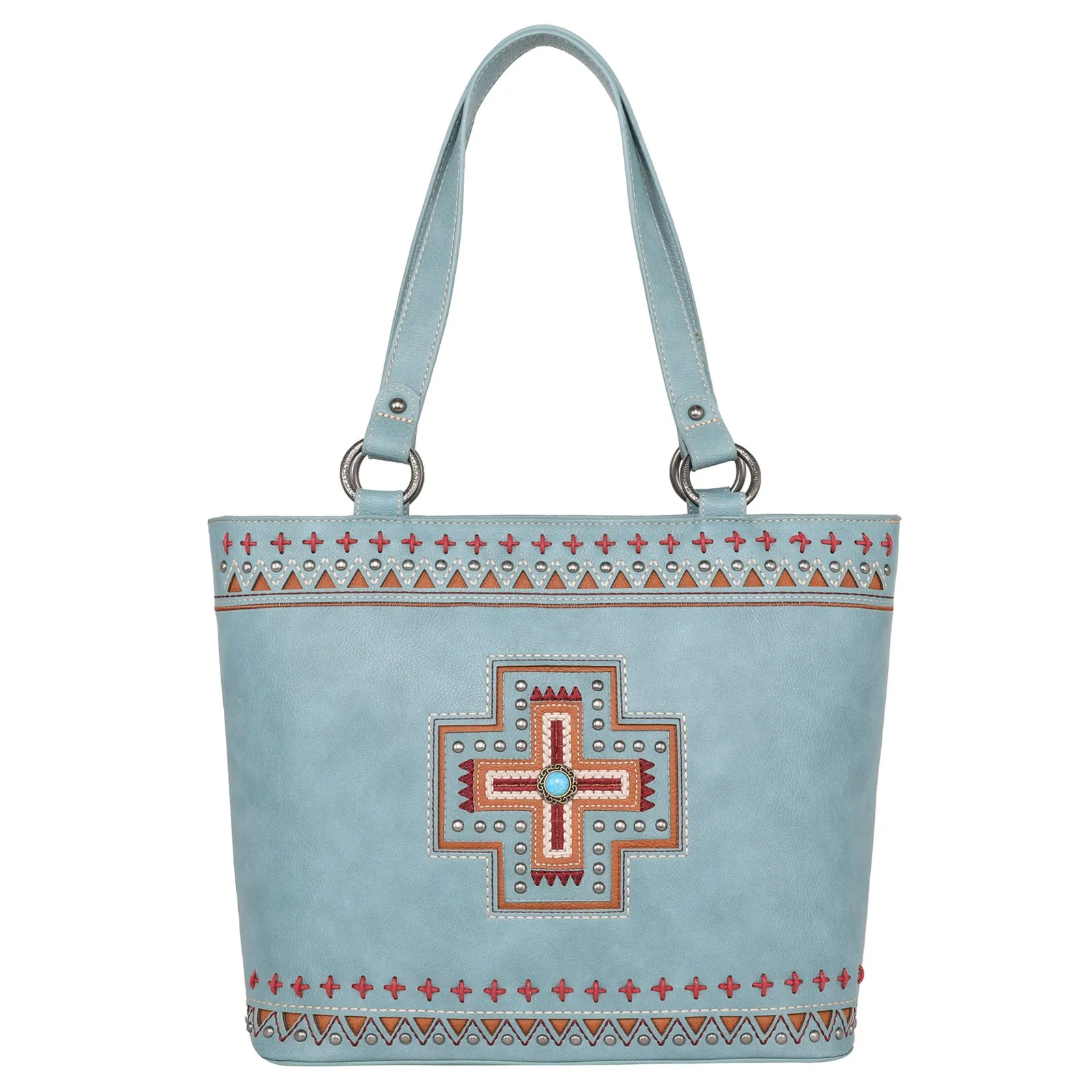 MW1199G-8317 Montana West Concho Collection Concealed Carry Tote