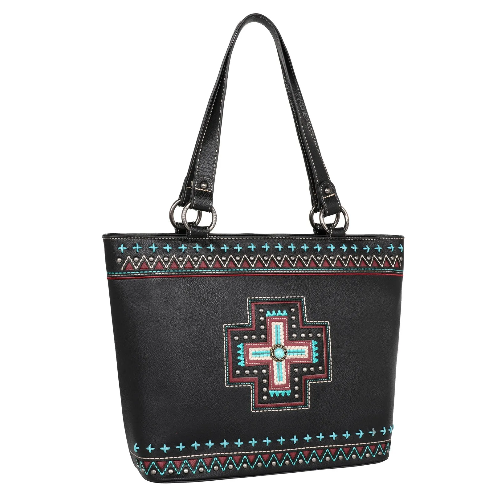 MW1199G-8317 Montana West Concho Collection Concealed Carry Tote