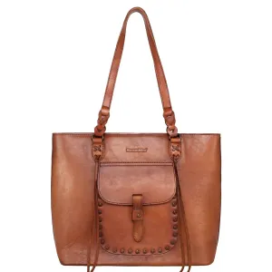 MWG02-G9068 Montana West Genuine Leather Collection Concealed Carry Tote