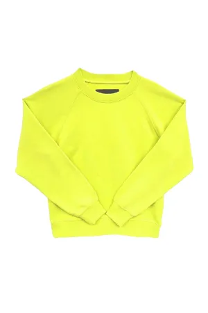 Neon Yellow Shane Oversized Crew Sweatshirt