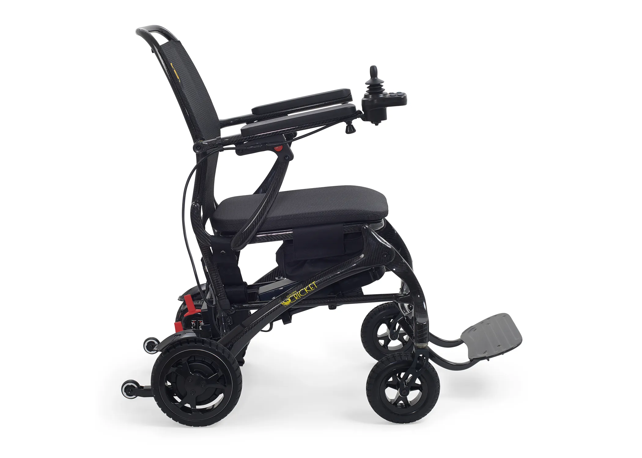 New Golden Technologies Cricket GP302 Folding Power Wheelchair | 17 x 17 inch Seat | Lightweight Foldable Frame