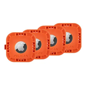 Pelican Protector AirTag Sticker Mount 4 Pack (Orange) - AirTag Case