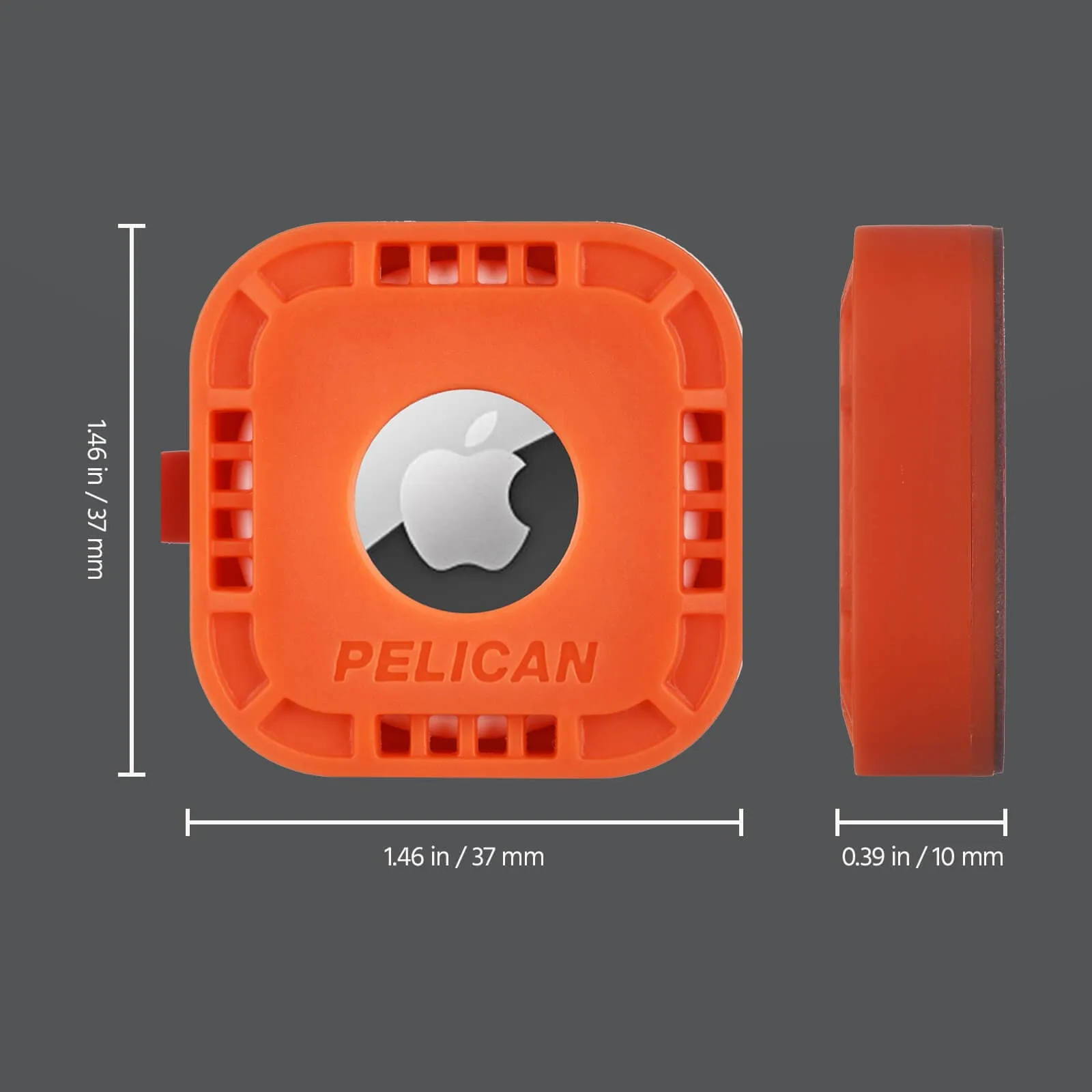 Pelican Protector AirTag Sticker Mount 4 Pack (Orange) - AirTag Case