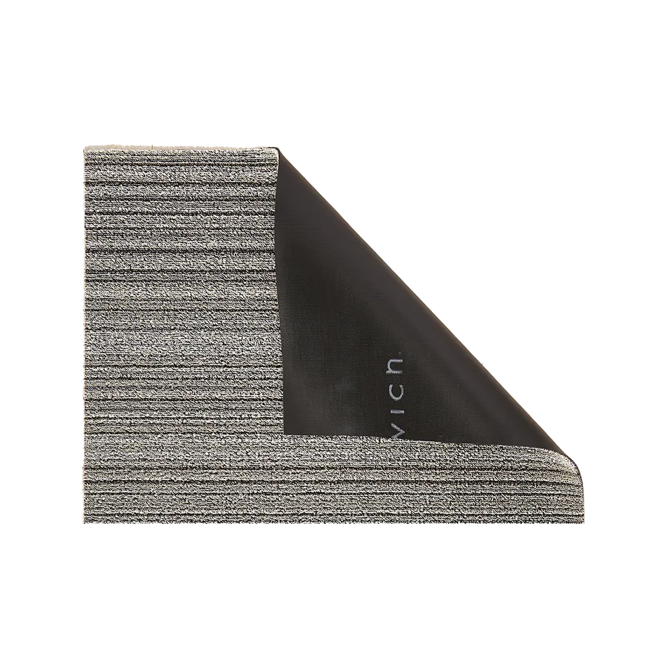 SKINNY STRIPE SHAG UTILITY MAT, BIRCH