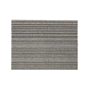 SKINNY STRIPE SHAG UTILITY MAT, BIRCH