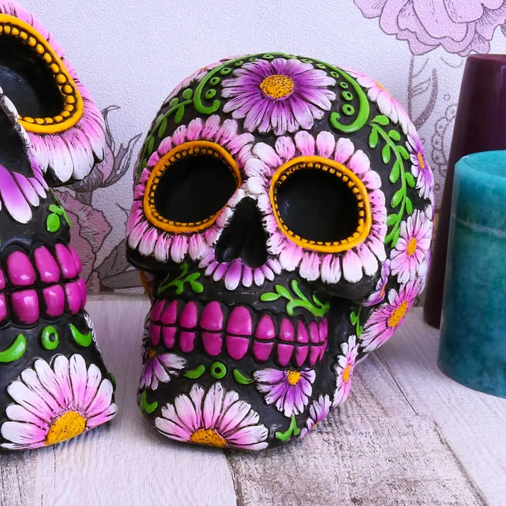 Sugar Petal Biker Skull